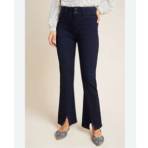 PAIGE Dark Blue Flare & Wide Leg Jeans